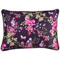 thumbnail image 2 of Decozen Throw Pillow Covers Pack of 2 Living Room Table Floral Printed 14"x"20 Black - Home Decor, 2 of 7