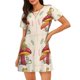 thumbnail image 1 of Fotbe Frog Sitting On Mushroom Bata de Dormir para Mujer con Estampado, Camisón de Algodón de Manga Corta, Ropa de Dormir Casual, 1 of 6