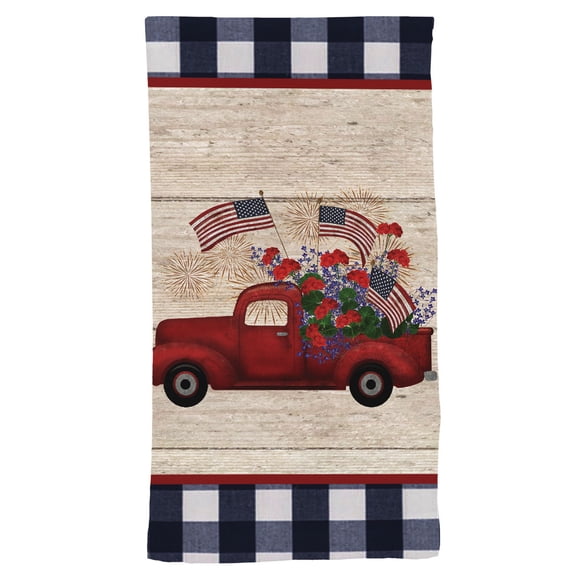 Briarwood Lane Stars and Stripes Truck Hand Towel