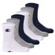 thumbnail image 1 of Champion Calcetines para Niños, Paquete de 3 - Crew Socks, Color sólido Azul/Blanco/Negro 27-30, 1 of 7