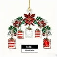 thumbnail image 3 of Adorno navideño acrílico brillante con flor de Pascua y cajas de regalo | Decoración festiva colgante para árboles, ventanas y coronas | Decoración navideña en rojo y verde, 3 of 5
