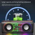 thumbnail image 4 of Altavoz estéreo inalámbrico transparente Mecha Luz colorida 1800mAh Suministros para fiestas, 4 of 8