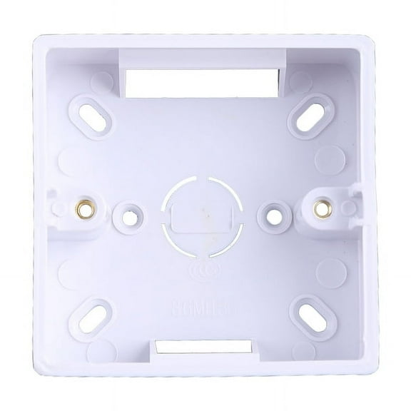86-Type PVC Electrical Junction Box - Flame Retardant Heavy Duty Wall Mount Enclosure for Switches & Outlets