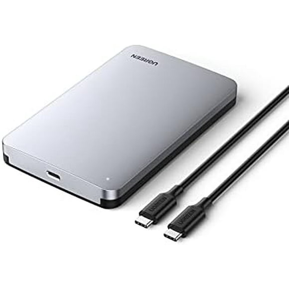 UltraSpeed USB C Hard Drive Enclosure - 2.5" SATA SSD/HDD Aluminum Adapter, USB 3.1 Gen 2, UASP Support, Compatible with MacBook Pro/Air, WD, Seagate, Toshiba, Samsung, Hitachi"