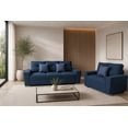 thumbnail image 1 of Sala Modular 3-2 El Bazar Store Suecia Lino nacional Azul Marino Sofá Love seat, 1 of 6