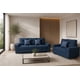 thumbnail image 1 of Sala Modular 3-2 El Bazar Store Suecia Lino nacional Azul Marino Sofá Love seat, 1 of 6