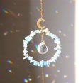 thumbnail image 3 of Cortina de cristal Wind Chime Prism Catchers Ornamento colgante Decoración (Azul cielo) Ehuebsd Libre de BPA, 3 of 7