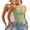 Green, variant on ZACPNCV 2PC Women's Shapewear Tube Tops Strapless Ruched Built-in Shelf Bra Casual Light Blue S