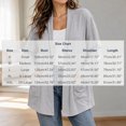 thumbnail image 3 of Iroehba Womens Cardigan Plus Size Long Sleeve Open Front Solid Color Relaxed Cut Casual Outerwear with Pockets for Everyday Wear, 3 of 9