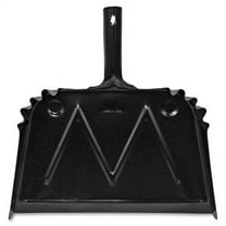 Genuine Joe, GJO85151, Heavy-duty Metal Dustpan, 1 Each, Black