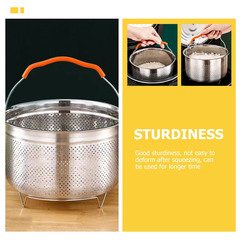 UPOUART Stainless Steel Steamer Basket for Eggs, Vegetables, Seafood - Kitchen Steamer Insert for Healthy Cooking