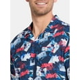 thumbnail image 4 of Jaws Men's Print Button Up Shirt with Short Sleeves, Sizes XS-5XL, 4 of 4
