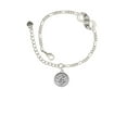 thumbnail image 2 of Delight Jewelry Silvertone Music Clef - Round Seal Silver-tone Paw Infinity Link Chain Bracelet, 6"+2" Extender, 2 of 3