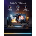 thumbnail image 6 of Sound Bar 3.1 Channel Wired Subwoofer Included Home Theater Audio, by MEREDO, Bluetooth 5.3 & Dynamic RGB Light Sync, for Gaming, Movies & Music, 6 of 7