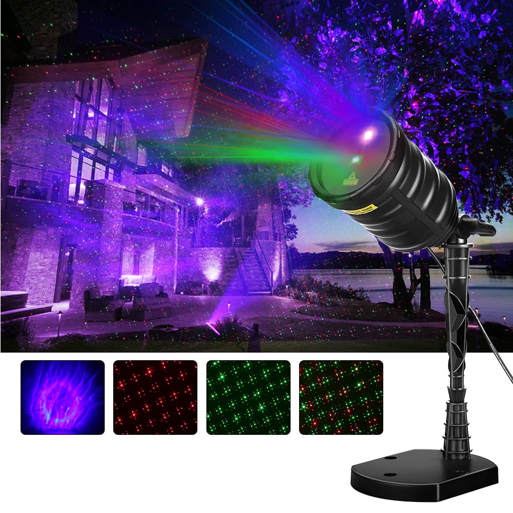 Aurora Christmas Lights 2022 Suaoki Laser Light Blue Aurora Borealis Projector Red/Green Star