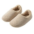 thumbnail image 7 of Slippers for Women,Lined Closed Back Slippers Cozy Indoor Outdoor Shoes With Memory Foam Comfort Cushion For Warmth And Relaxation,Womens Slippers,Khaki,9-10, 7 of 7