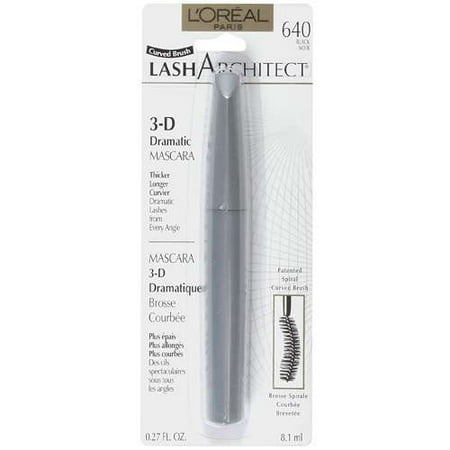 L'Oreal Paris: 640 Black Curved Brush Lash Architect, .27 Fl Oz