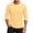 Yellow, variant on Gaukiv Men's Three Quarter Sleeve Shirts Raglan Crew Neck Shirts Solid Color Baseball Tops Light Green XL