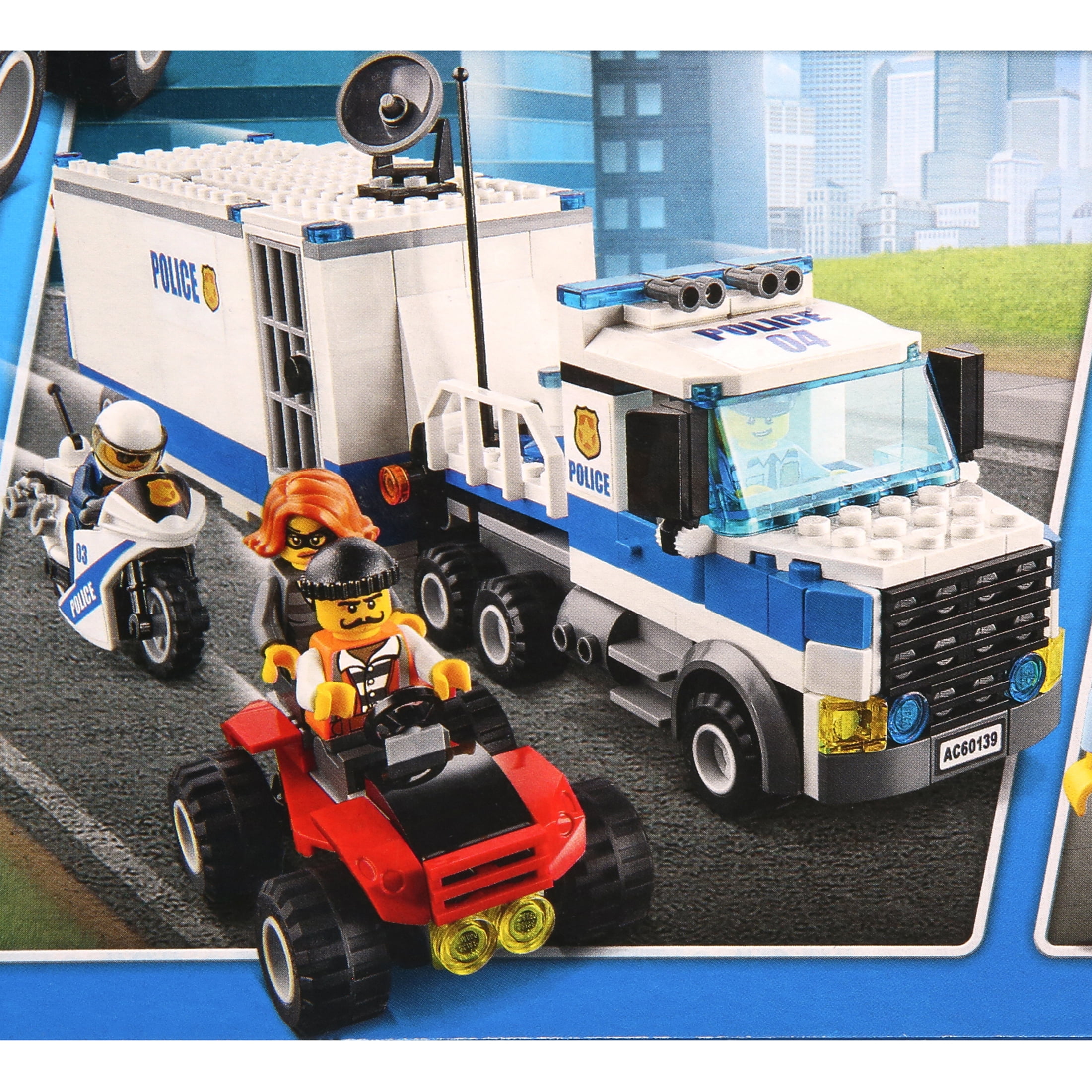 LEGO City Police Mobile Command Center Truck 60139 Building Toy 374 Pieces Action Cop Motorbike and ATV Play Set for Boys and Girls aged 6 to 12 