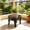 129#Black, variant on Plant Stand Single Tier Flower Pot Holder, Decorative Wrought Iron Plant Shelf With Stable Base Space Saving Design Elegant Display, Indoor Outdoor Planter Rack for Balcony Patio Living Room Garden