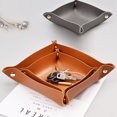 thumbnail image 3 of Valet Tray Desk Storage Organizer, PU Leather Watch Box, Coin Purse, Coin Purse, Set of 2 (Not Include Watches and Others)., 3 of 5