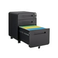 thumbnail image 5 of Geetinfly 3 Drawer Mobile File Cabinet With Lock, Metal Under Desk Rolling Filing Cabinets, Fully Assembled 5-wheel Office Cabinet For Home Office Letter/Legal/A4, 5 of 6
