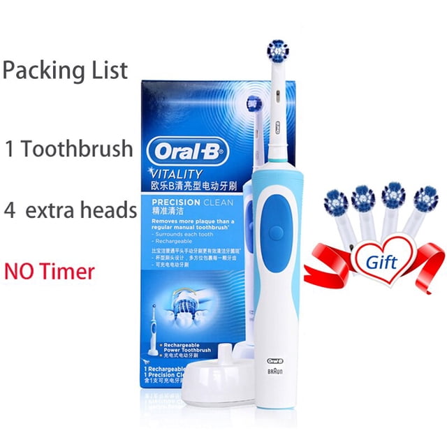 Cepillo de dientes eléctrico Oral B, rotación de adultos, limpieza de dientes, cepillo de dientes de carga, cepillo de dientes blanqueador 3D, cepillo de cuidado bucal con cabezales de cepillo de regalo Tan Jianjun unisex