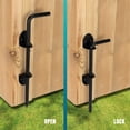 thumbnail image 4 of 12 Inch Cane Bolt Heavy Duty Gate Drop Rod, Steel Gate Latch for Wooden Fence, 4 of 8