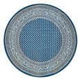 thumbnail image 3 of Unique Loom Williamsburg Collection Area Rug - Allover (5' 1" Round Blue/Gray), 3 of 7