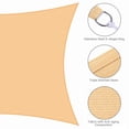 thumbnail image 4 of Yescom 2 Pack 13x10 Ft 97% UV Block Rectangle Sun Shade Sail HDPE Canopy Cover Net Park, 4 of 12
