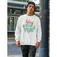 thumbnail image 2 of New Year Doodle. Sweatshirt Men -Image by Shutterstock, Male XX-Large, 2 of 4