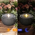 thumbnail image 5 of Water Fountain Outdoor Zen Garden Water Feature Outdoor Sphere Fountains for Patio, Deck, Yard, Porch, Home Decor,11.8" Lx11.8 Wx11 H, 5 of 8
