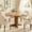Brown, variant on Round Dining Table for 4-6 People, 47 Inches Dining Room Table with Pedestal Base, Kitchen Tables, Kitchen & Dining Room Tables (Table Only)