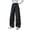 Black, variant on Girls Casual Pants Straight Leg Cargo Joggers Versatile Two Way Wear Fashionable Trousers for Big Kids Fall Baby Pants Winter Trooper Pants Cat and Leggings Girls Girl Glitter Pants Girl