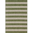 thumbnail image 3 of Unique Loom Outdoor Striped Collection Area Rug - Distressed Stripe (4' 1" x 6' 1" Rectangle Green/Gray), 3 of 7