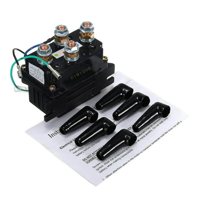 12V 250/400A Winch Remote Contactor Winch Control Solenoid Relay Twin Wireless Remote Recovery Car Motorcycle Accessories ,Easy to Use