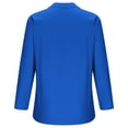 thumbnail image 4 of LEAVINGSUO Long Blouses for Women Women's Summer Casual Long Sleeve Blouse V Neck Solid Tops T-Shirt, 4 of 4