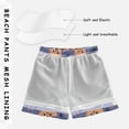 thumbnail image 3 of FORMRS Boys Swim Trunks Quick Dry Mesh Liner Boardshorts Sizes XS-XL, Blue Cute Halloween, 3 of 7