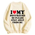 thumbnail image 4 of WEAIXIMIUNG Chandails en Molleton pour Femmes Zip Saint-Valentin Manches Longues Graphique Imprimé Pull Chandails en Molleton Blouse Chandails en Molleton Top, 4 of 4