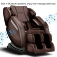 thumbnail image 7 of Real Relax Massage Chair, Full Body Recliner with Zero Gravity Chair, Air Pressure, Bluetooth, Heat and Foot Roller Included, Brown, 7 of 7