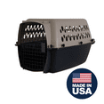 thumbnail image 4 of Petmate Vari Small Plastic Portable Dog Kennel Airline Friendly Pet Carrier, 24" for Pets 10-20 lb, Taupe/Black, 4 of 10