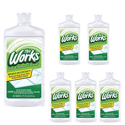 the works tub & shower cleaner for soap scum, rust, and tough stains