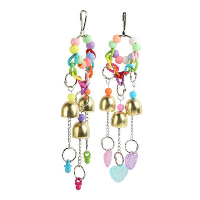 Cascabeles de juguete para pájaros, cascabeles de juguete para pájaros, cascabeles para loros, cascabeles colgantes para pájaros, fabricados con cuidado