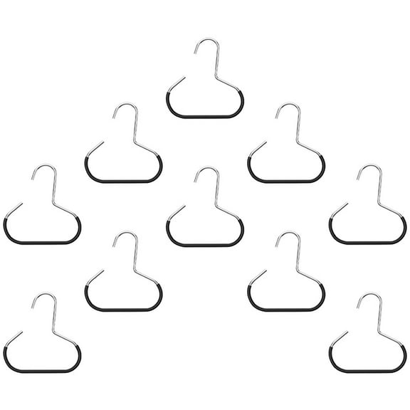 WORGEOUS 10PCS Scarf Hanger Metal Tie Belt Organizer Space Saving Ring Hanger for Neckties Shawls Scarves Veils Display