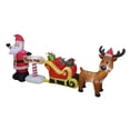 thumbnail image 2 of A Holiday Company 9 Ft Inflatable North Pole Santa Christmas Lawn Decoration, 2 of 4