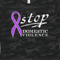thumbnail image 4 of Inktastic Stop Domestic Violence-purple Ribbon Women's T-Shirt, 4 of 5