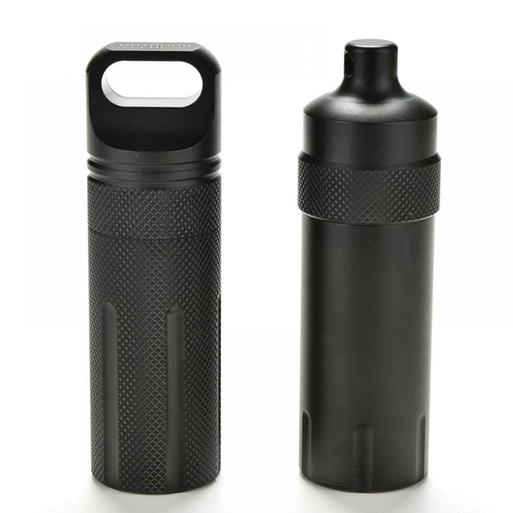 Details about   Survival Waterproof EDC Capsule Seal Bottle Case Container Holder Portable Tools 