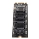 thumbnail image 4 of Tarjeta adaptadora M.2 NVME a SATA, Plug and Play gratuito, M2 KEYM NVME PCIE a tarjeta de expansión SATA3.0 de 4 puertos, 4 of 5