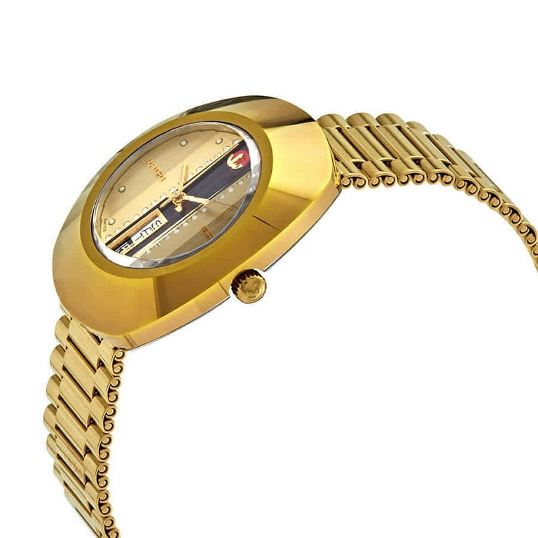 Rado Men's Original L Automatic Watch, Gold Dial, R12413343 Rado Men's Original L Automatic Watch, Gold Dial, R12413343