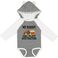 thumbnail image 3 of Inktastic Farming Daddy Plays with Tractors Boys or Girls Long Sleeve Baby Bodysuit, 3 of 5